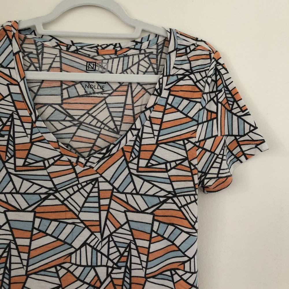 Geometric patterned shirt
